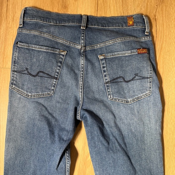 7 For All Mankind Classic Blue Jeans The Straight Leg Jeans Men’s Size 30 - Picture 8 of 8